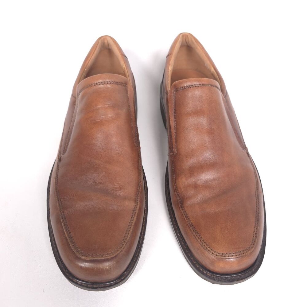 ECCO Mens Shoes‎ Casual Comfort Leather Slip on 12 Loafers Brown EXTRAWIDTH